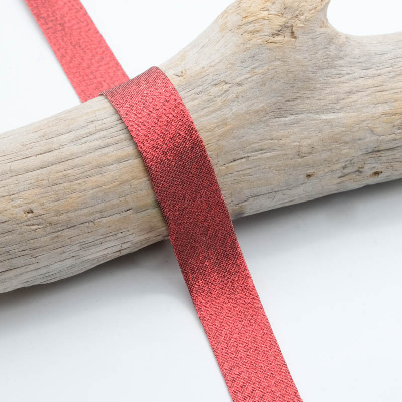 18mm Red Lamé Bias Tape - Maison Klem